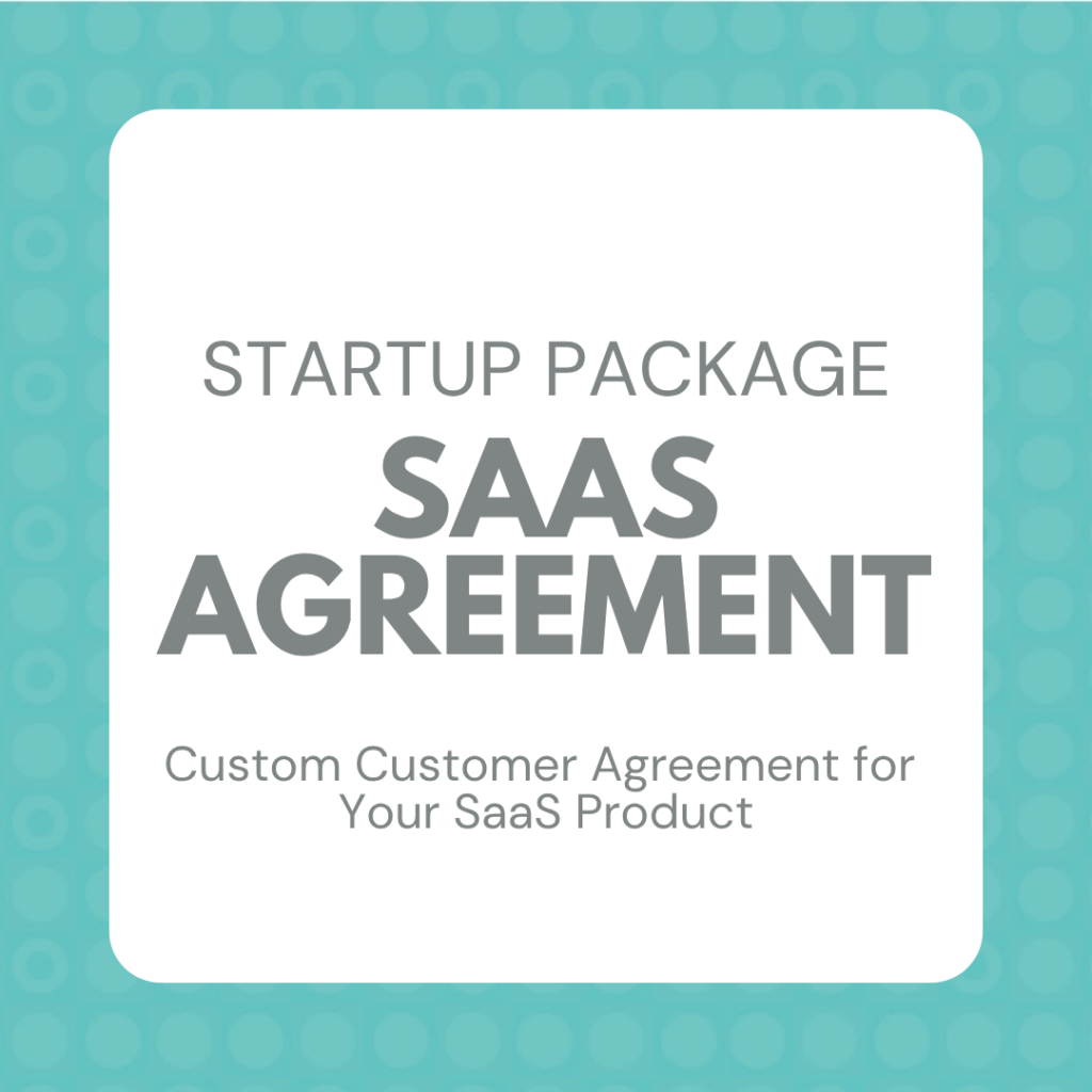 Saas Agreement Package 1